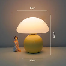 Bedside Lamp Cream Mushroom Decorative Ambient Lamp